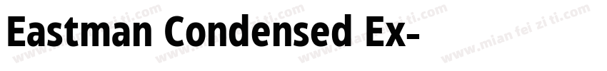Eastman Condensed Ex字体转换